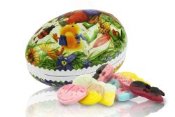 Färgglatt påskägg med Bubs-godis - 680 g